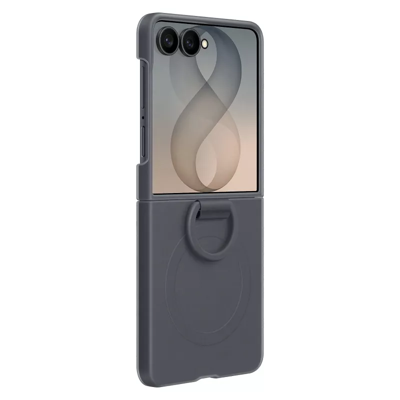 Samsung Silicone Ring Magnetic puzdro pre Galaxy Z Flip8, čierna (EF-EF776CBEGWW)