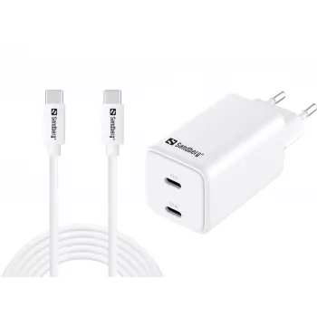 Sandberg AC nabíjačka USB-C PD65W EU 3M (441-76)