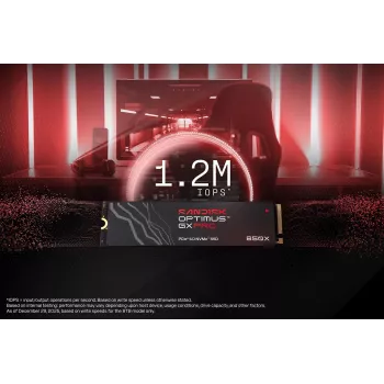 SanDisk 2TB M.2 NVMe PCIe 4.0 interné SSD - 7300 MB/s čítanie, 6600 MB/s zápis