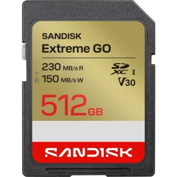 SanDisk Extreme GO SDXC pamäťová karta 512 GB UHS-I 230 MB/s čítanie V30 U3