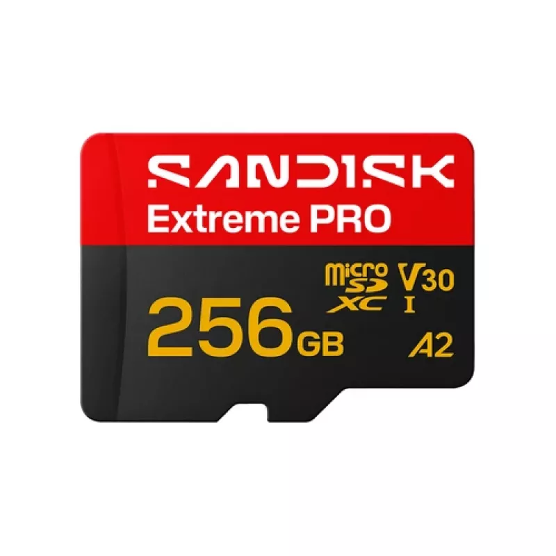 SanDisk Extreme PRO microSDXC 256 GB UHS-I U3 V30 A2 + SD adaptér