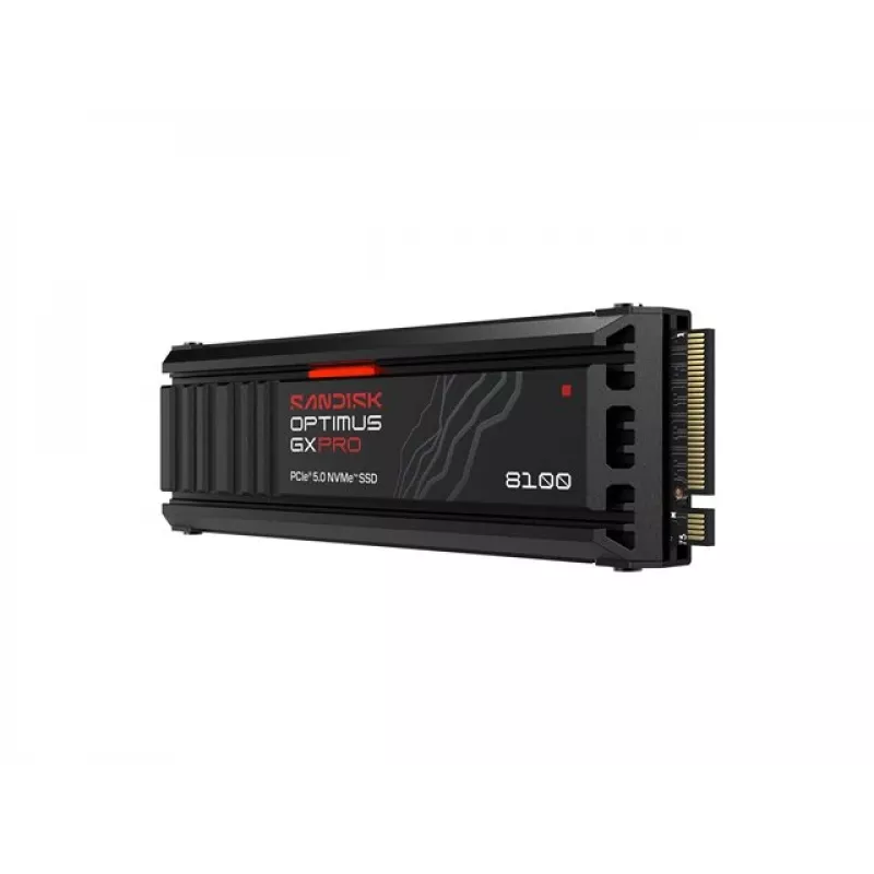 SanDisk Optimus GX PRO 8100 2TB M.2 2280 PCIe Gen5 x4 NVMe SSD s integrovaným chladičom