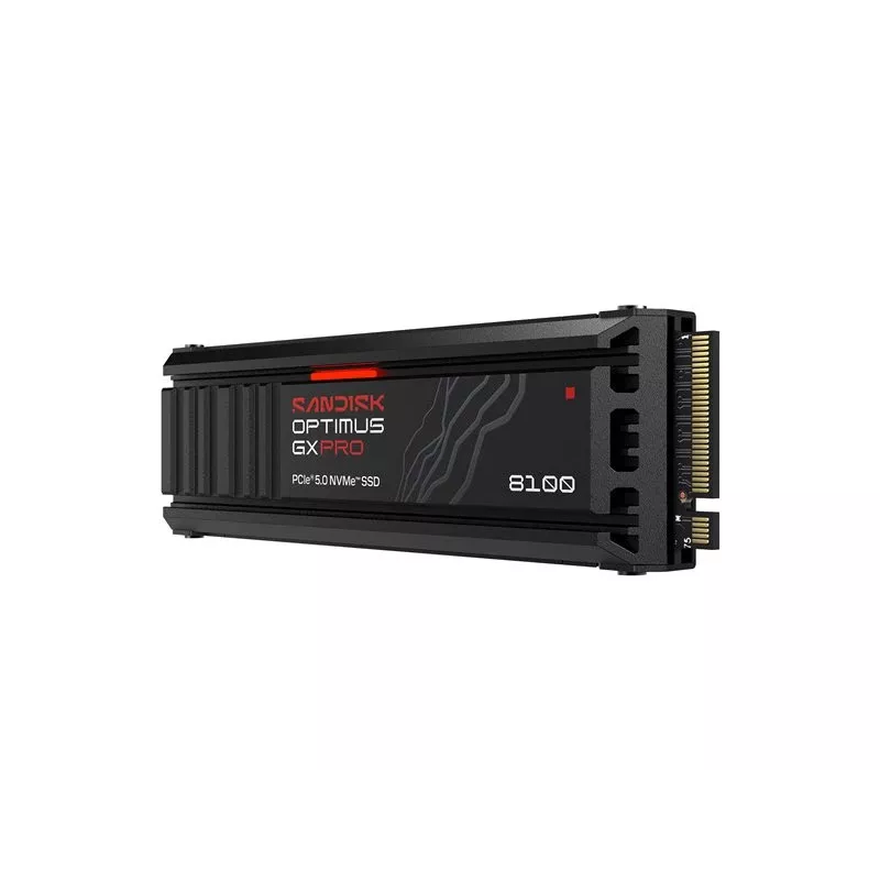 SanDisk Optimus GX PRO 8100 2TB M.2 2280 PCIe Gen5 x4 NVMe SSD s integrovaným chladičom