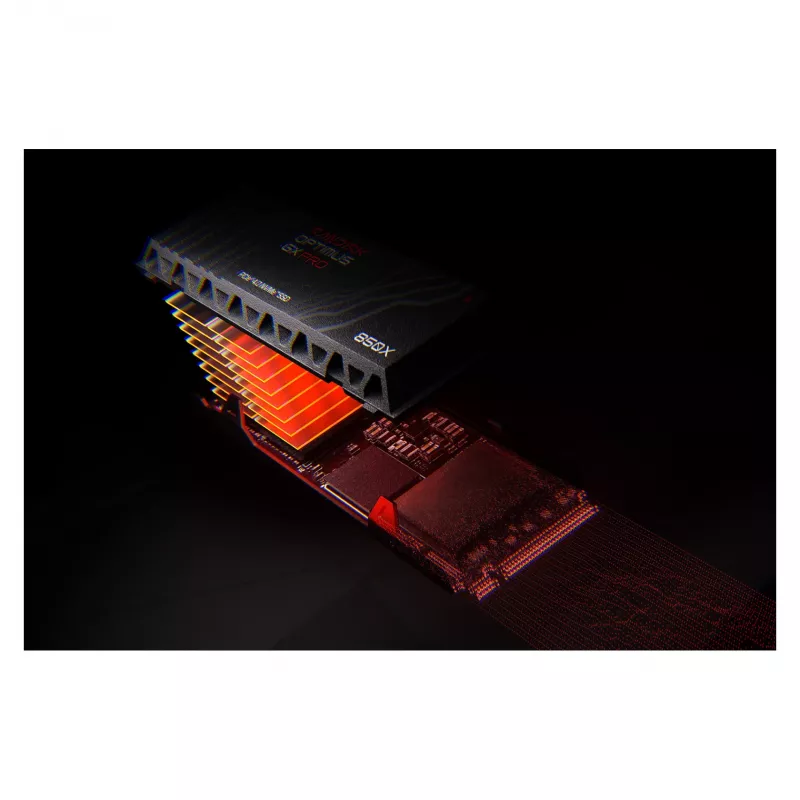 SanDisk Optimus GX PRO 850X 2TB M.2 2280 NVMe PCIe 4.0 SSD s chladičom