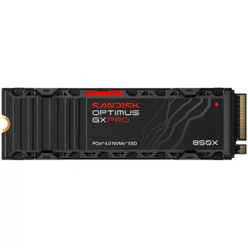 SanDisk Optimus GX PRO 850X 4TB interná SSD, M.2 2280 D5-M, PCIe 4.0 x4 NVMe, TCG Opal šifrovanie 2.01, integrovaný chladič
