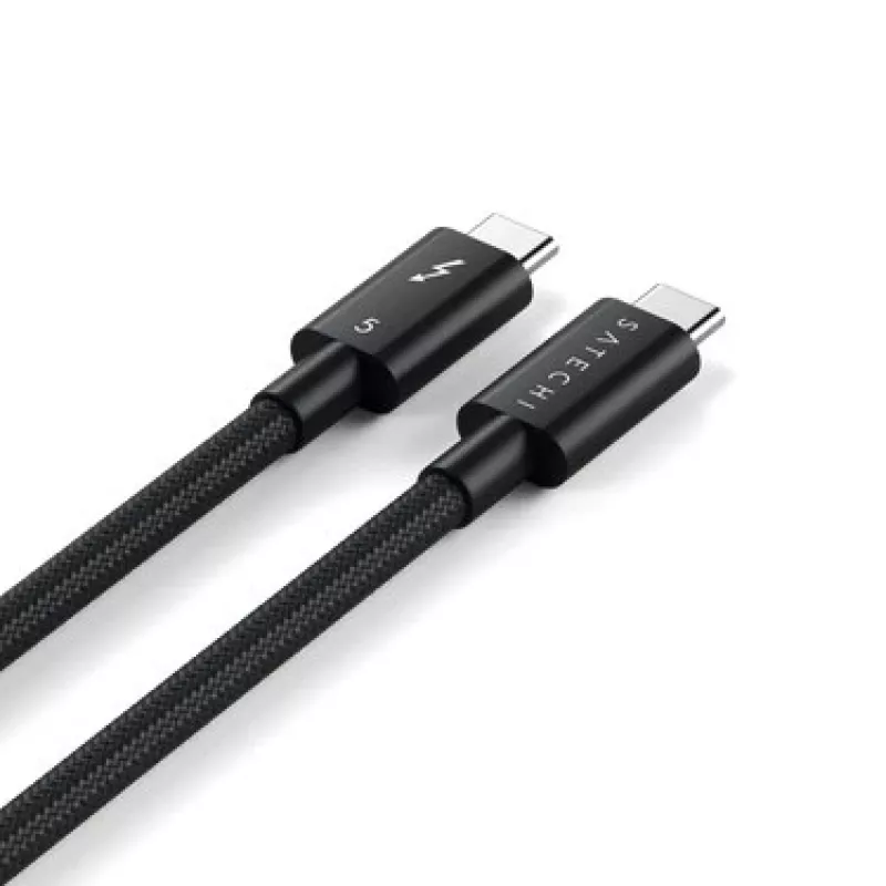 SATECHI Thunderbolt 5 Pro kábel 1m USB-C na USB-C – 120Gbit/s, 240W, čierny