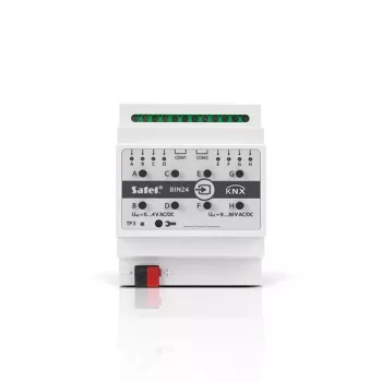 SATEL KNX-BIN24 8-kanálový binárny vstupný modul, DIN lišta, KNX TP