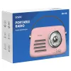 SAVIO RS-03 prenosné rádio FM/AM s prehrávaním MP3 USB/SD, ružová