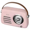 SAVIO RS-03 prenosné rádio FM/AM s prehrávaním MP3 USB/SD, ružová