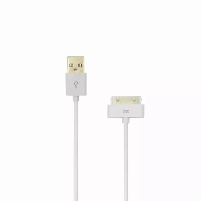 SBOX IPH4 USB-A na Apple 30-Pin kábel, 2 m, biela, nabíjanie a dáta