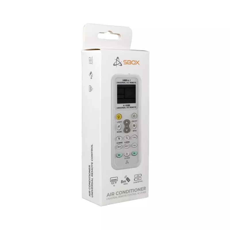 Sbox RC-01408 Univerzálny diaľkový ovládač pre klimatizácie