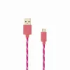 SBOX USB-1031P kábel USB na Micro-USB 1m ružový