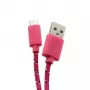 SBOX USB-1031P kábel USB na Micro-USB 1m ružový