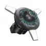 SBS prenosný ventilátor s 4000mAh powerbankou, LED svetlom a solárnym nabíjaním