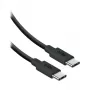 SBS USB-C na USB-C nylonový kábel 2m 240W čierny