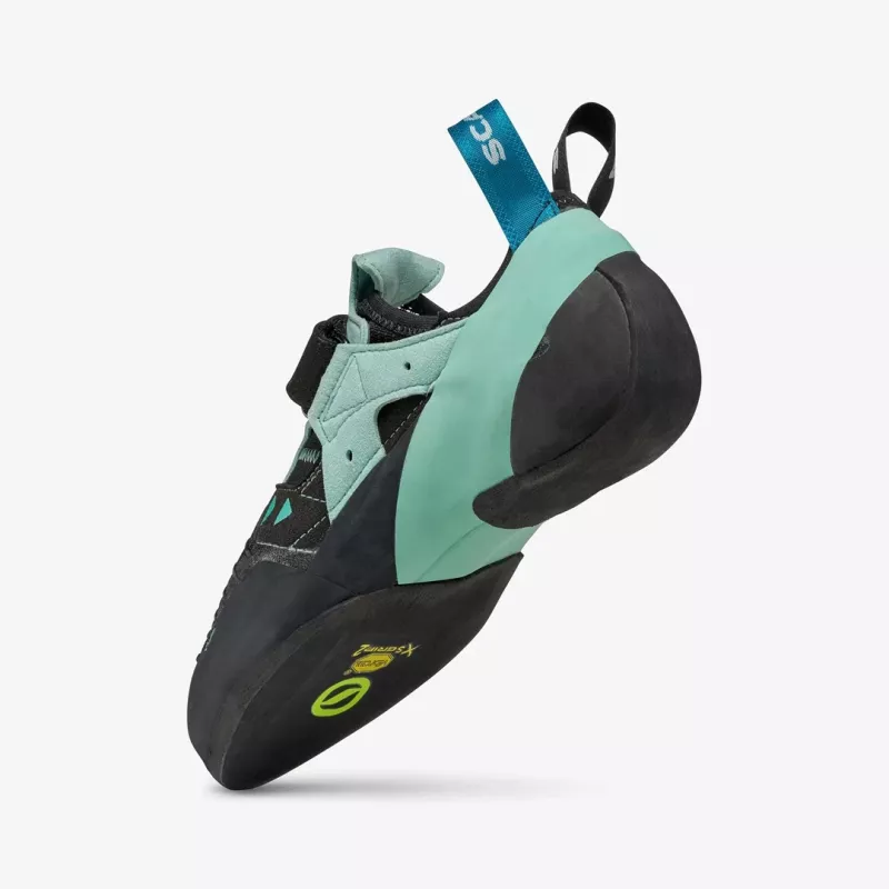 SCARPA Instinct VS dámske lezecké topánky - Black/Aqua - EU 38.5