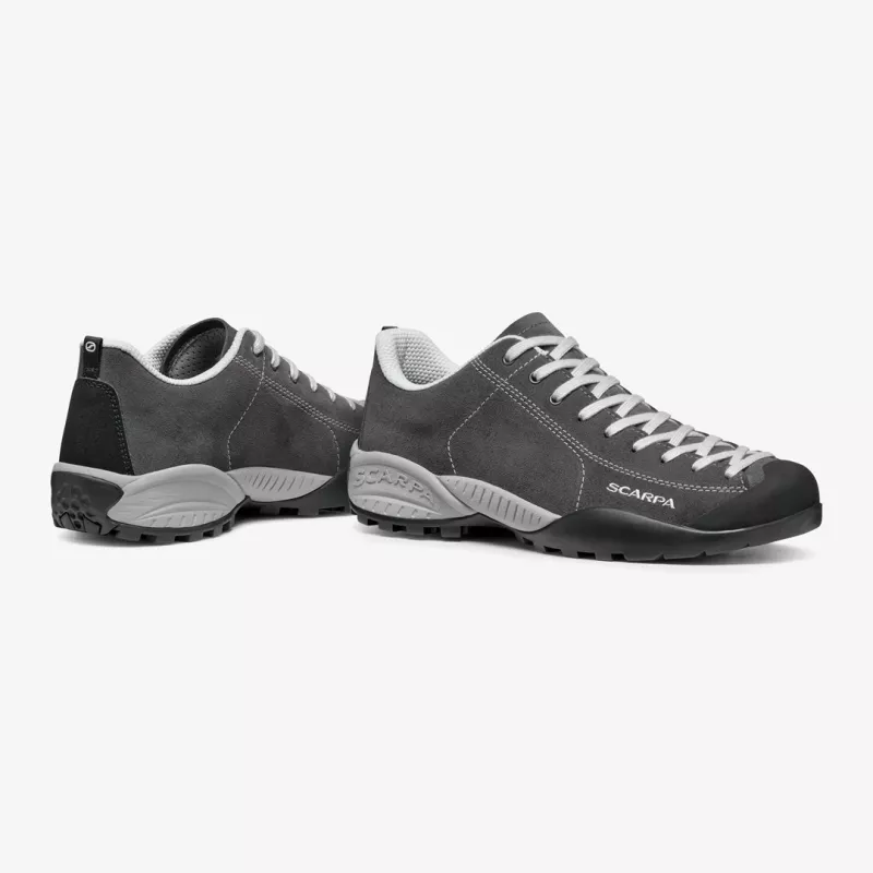 SCARPA Mojito Shark unisex lifestyleové a approach topánky, vodeodolná semiš, podošva Vibram Spyder, EU 43,5
