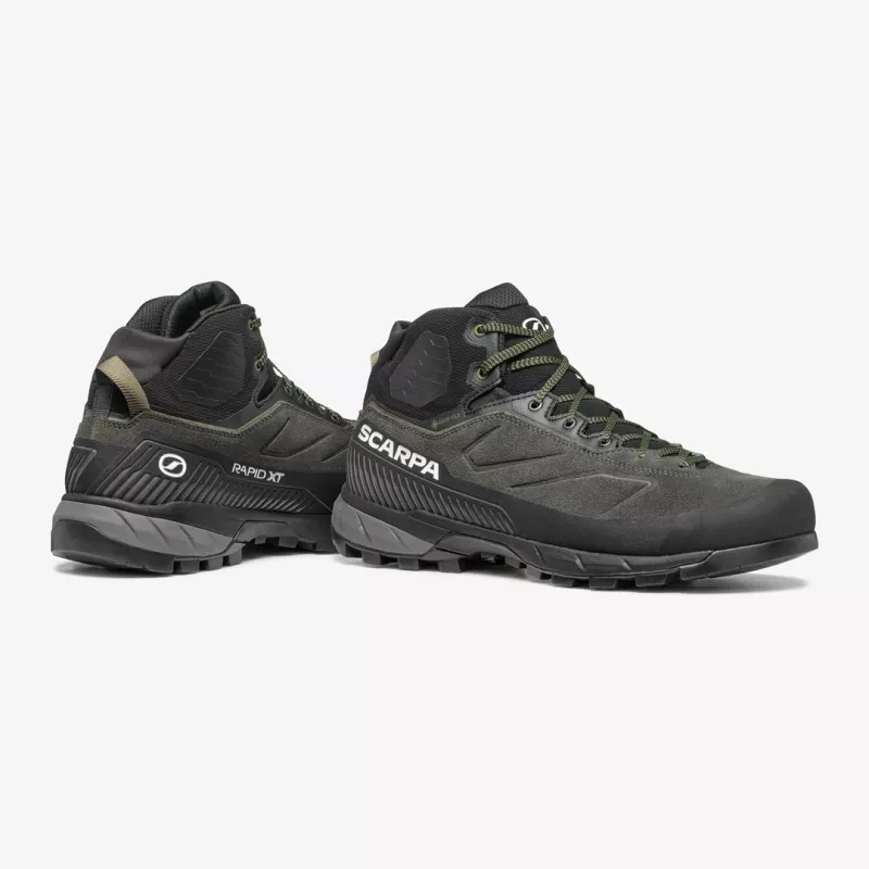 Scarpa Rapid XT Mid GTX pánske mid-cut approach topánky, Shark/Military, EU 42