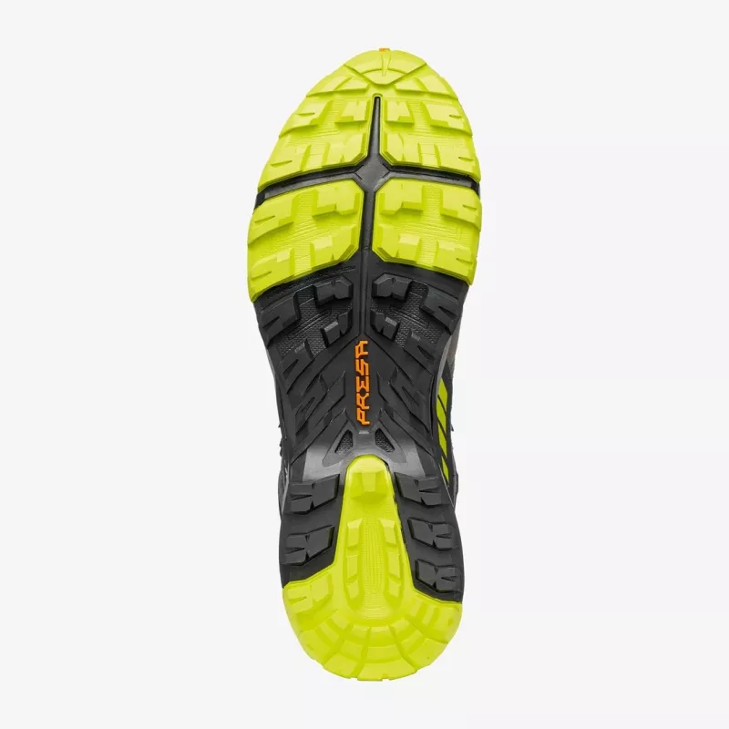 SCARPA Rush TRK GTX turistické topánky Titanium/Lime EU 43.5