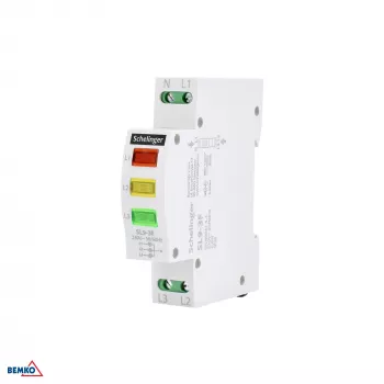 SCHELINGER SL9 3-fázová LED signalizačná lampa 230V AC montáž na lištu
