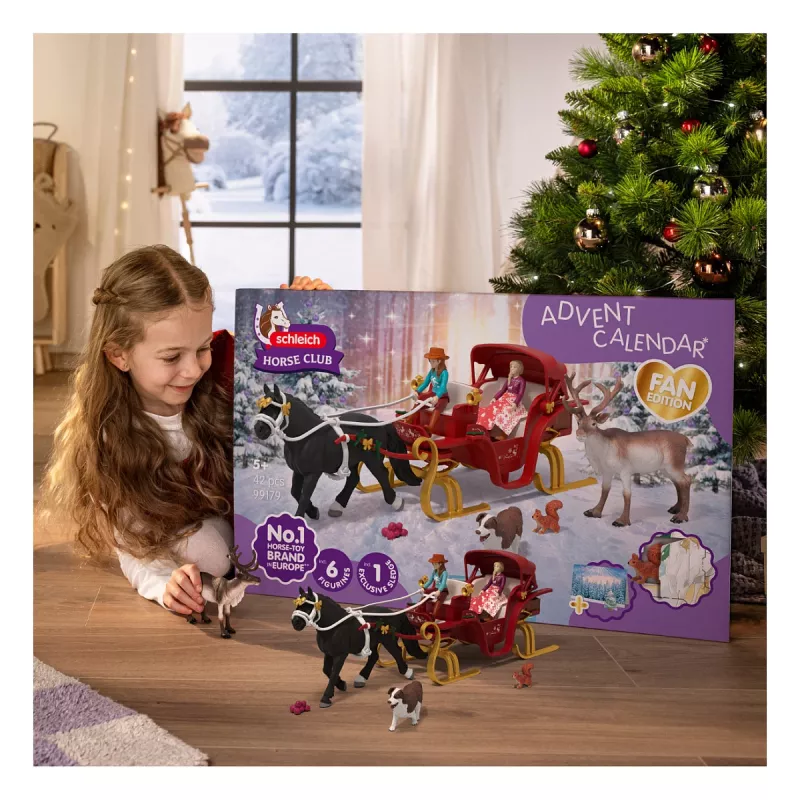 Schleich Horse Club adventný kalendár – Christmas Sleigh Ride