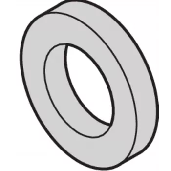 SCHROFF plastová podložka 2,7 mm vnútorný priemer, 6 mm vonkajší priemer, 0,5 mm hrúbka, PA 6.6, prírodná, 100 kusov (21101121)