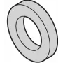 SCHROFF plastová podložka 2,7 mm vnútorný priemer, 6 mm vonkajší priemer, 0,5 mm hrúbka, PA 6.6, prírodná, 100 kusov (21101121)