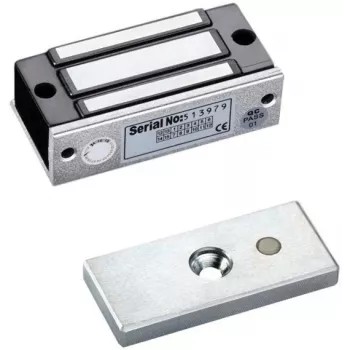 SCOT EL-120 elektromagnetický zámok 120kg (260lbs) 12V DC fail-safe montáž na omietku