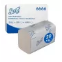 Scott Essential Interfold papierové utierky 6666, 2-vrstvové, biele, 4000 listov (15 balení po 267)