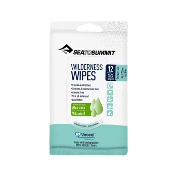 Sea to Summit Wilderness Wipes 12 kompostovateľných vlhčených obrúskov