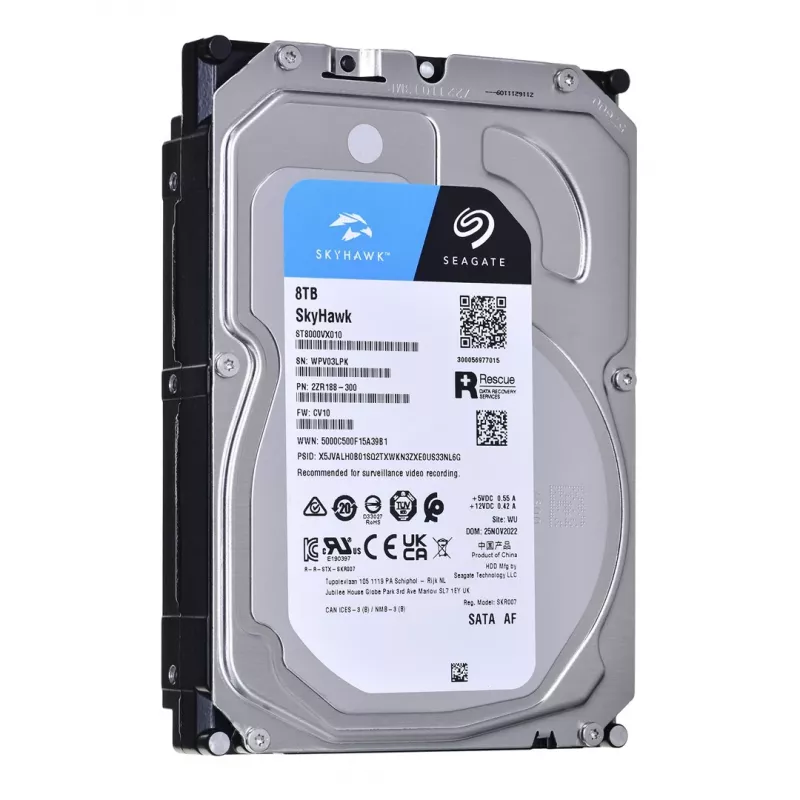 Seagate SkyHawk ST8000VX010 8 TB interný dohľadový pevný disk - 3,5 inch SATA 6Gb/s