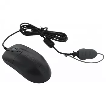 Seal Shield Silver Storm káblová optická myš, 3 tlačidlá, USB, čierna, 800 DPI, IP68 vodotesná, umývateľná v umývačke riadu