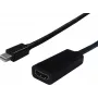 SECOMP STANDARD Mini DisplayPort na HDMI adaptér, 4K, pozlátený, čierny S3206
