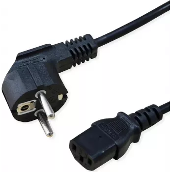 SECOMP STANDARD napájací kábel, rovný IEC konektor samica, čierny, 1,8 m (S2309)