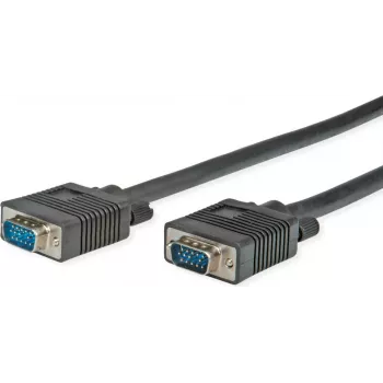 SECOMP STANDARD SVGA kábel HD15 konektor samec na konektor samec, čierny, 6 m S3604