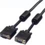 SECOMP STANDARD SVGA kábel HD15 s feritom, ST-ST, čierny, 10 m (S3618)