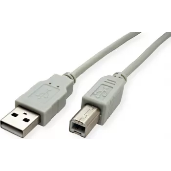 SECOMP STANDARD USB 2.0 kábel, typ A-B, béžový, 0,8 m (S3101)