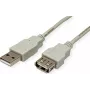 SECOMP STANDARD USB 2.0 predlžovací kábel, Type-A konektor samec na samica, béžová, 0,8 m (S3111)