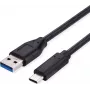 SECOMP Standard USB 3.2 Gen 1 kábel, USB A na C, 0,5 m, čierna (S3015)
