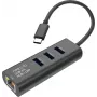 SECOMP STANDARD USB-C na Gigabit Ethernet konvertor + 3-portový USB 3.0 hub (S1431)