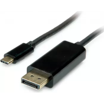 SECOMP USB-C na DisplayPort adaptérový kábel 1.2 ST/ST 2m čierny S3733