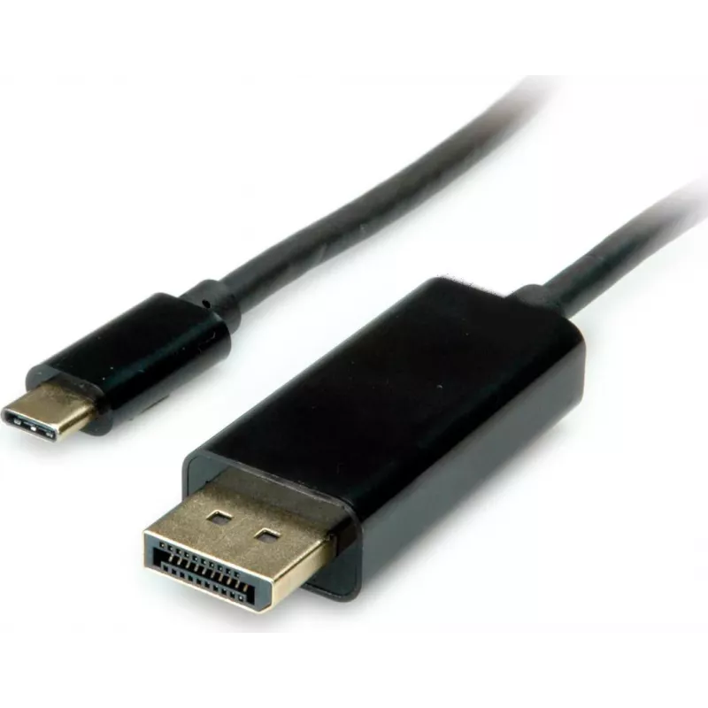 SECOMP USB-C na DisplayPort adaptérový kábel 1.2 ST/ST 2m čierny S3733