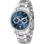 SECTOR MAN R3253240006 41 mm quartz hodinky nerez čierny ciferník strieborný náramok