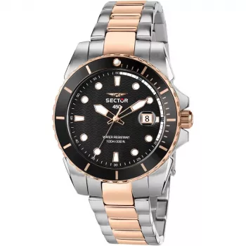 SECTOR MAN R3253276002 41 mm nerezová oceľ quartz hodinky modrý ciferník strieborný milánsky náramok