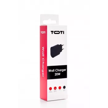 SEEK TOTI 20W USB-C PD rýchla nástenná nabíjačka, čierna