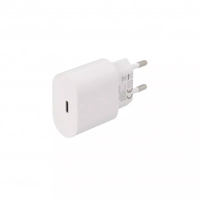 SEEK TOTI 20W USB-C PD prenosná nástenná rýchlonabíjačka, biela