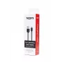 SEEK TOTI USB-A na Lightning, 2m PVC dátový kábel 2A (non-MFI), čierna