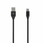 SEEK TOTI USB A na Micro USB, 2m pletený kábel, 2A, čierny