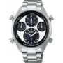 SEIKO SFJ001P1 pánske solar quartz chronograph hodinky 42mm oceľ