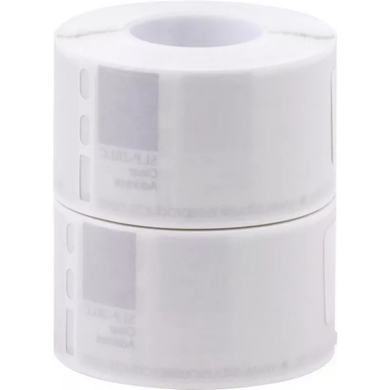 Seiko SLP-2RLC priehľadné adresné etikety 28x89mm, 2 role, 260 etikiet, biele, permanentné lepidlo, priama termotlač, pre Smart Label Printer
